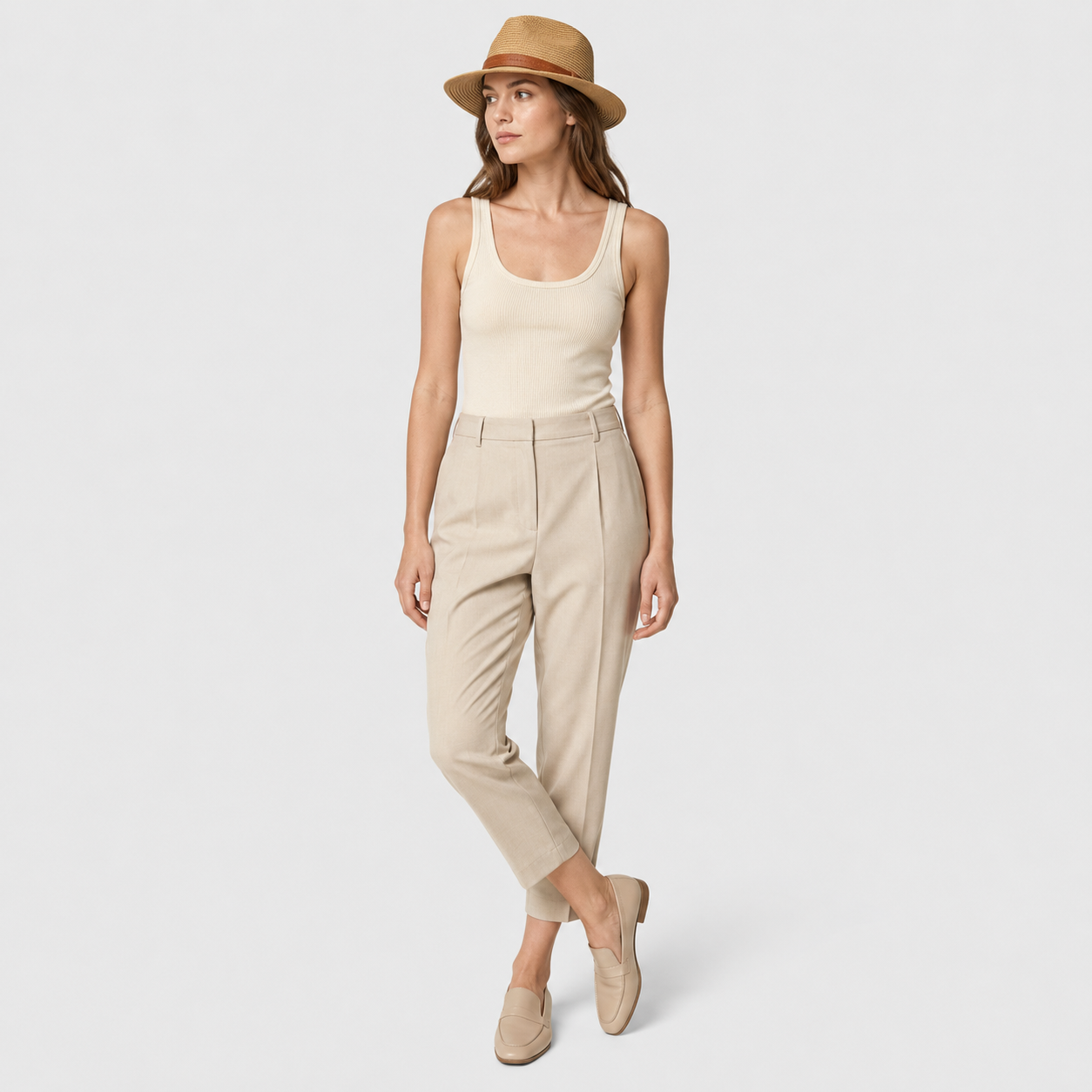 Lidia | Damski Kapelusz Słomkowy z Ozdobnym Paskiem – Styl i Ochrona Przed Słońcem