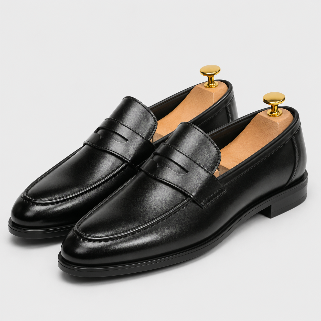 Leon | Męskie Eleganckie Mokasyny Wsuwane – Klasyczne Buty Formalne