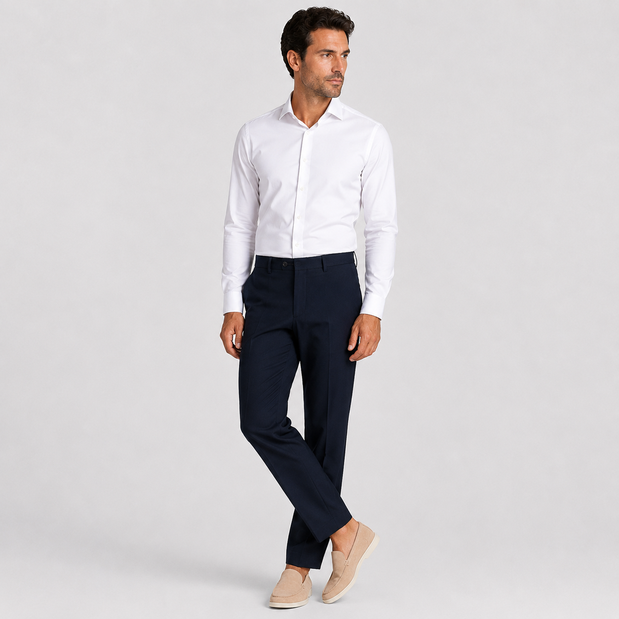 Stanisław | Męskie Mokasyny – Eleganckie Wsuwane Buty Zamszowe
