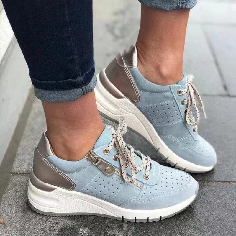 Damskie sneakersy sznurowane na co dzień
