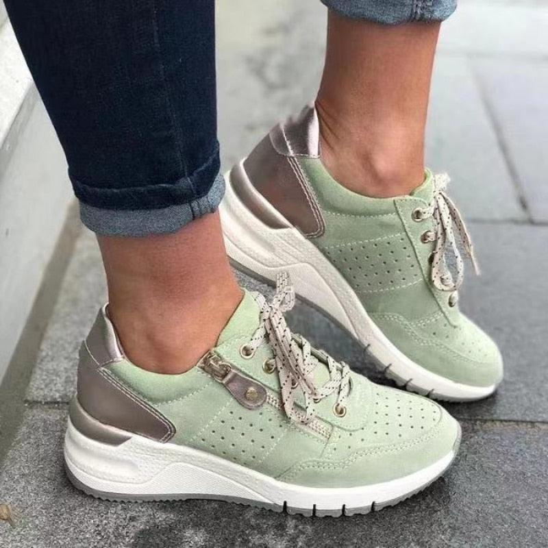Damskie sneakersy sznurowane na co dzień