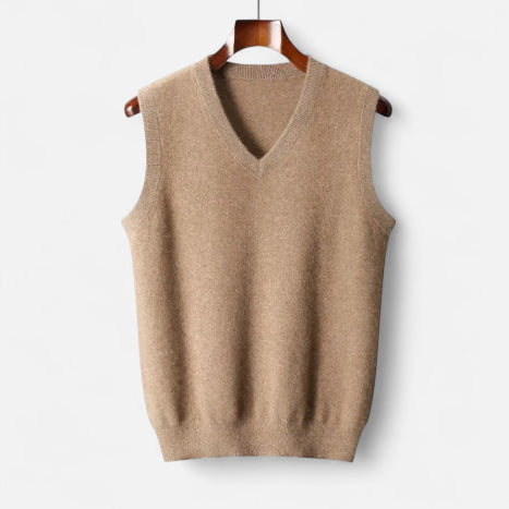 Męski sweter bez rękawów do klasycznych zestawów