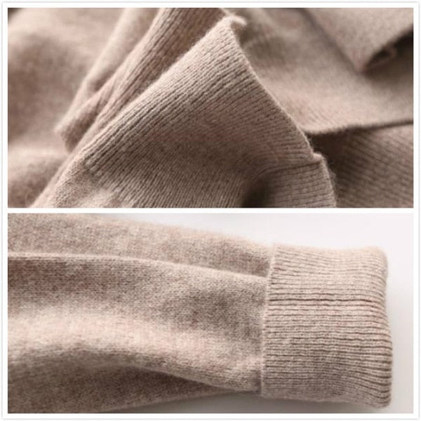 Męski sweter z dekoltem w serek