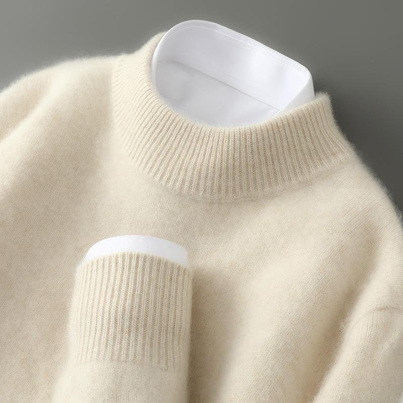 Męski sweter z okrągłym dekoltem do eleganckich zestawów