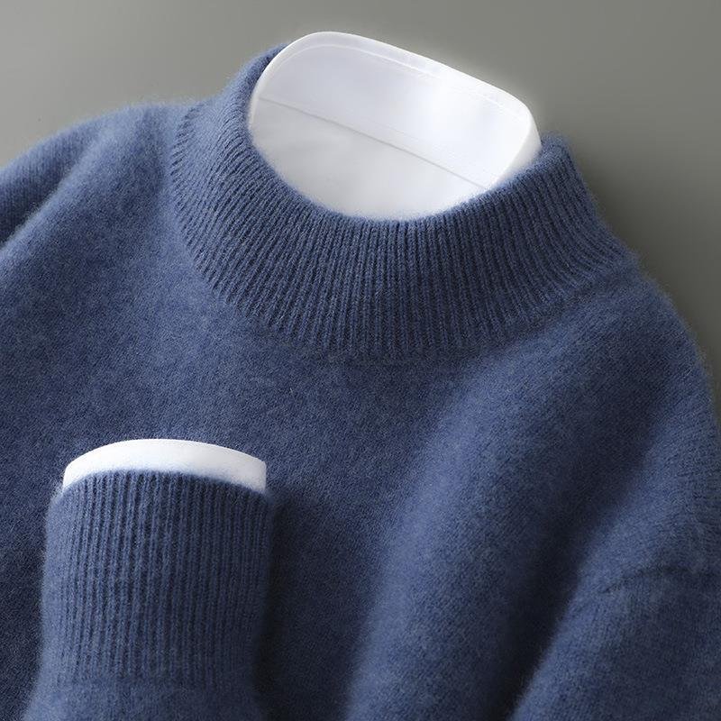 Męski sweter z okrągłym dekoltem do eleganckich zestawów