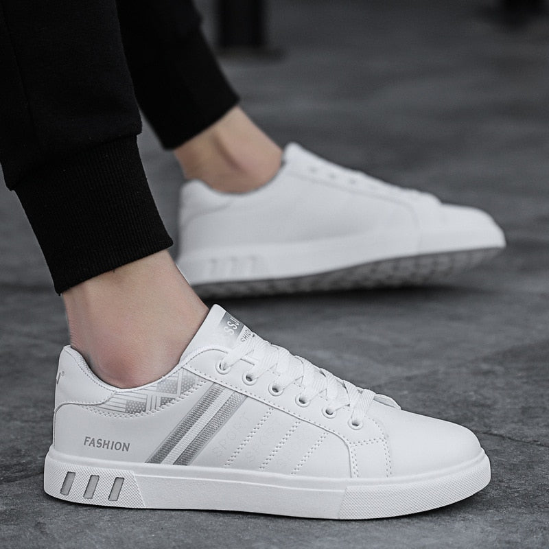 Męskie sneakersy sznurowane na co dzień