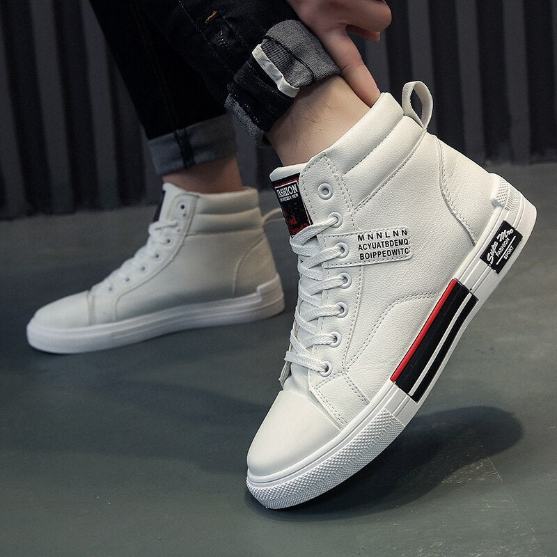 Męskie wysokie buty na co dzień