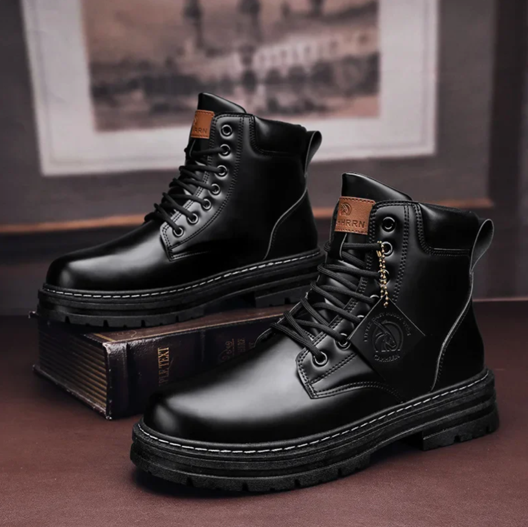 Męskie wysokie buty na jesienne i zimowe dni