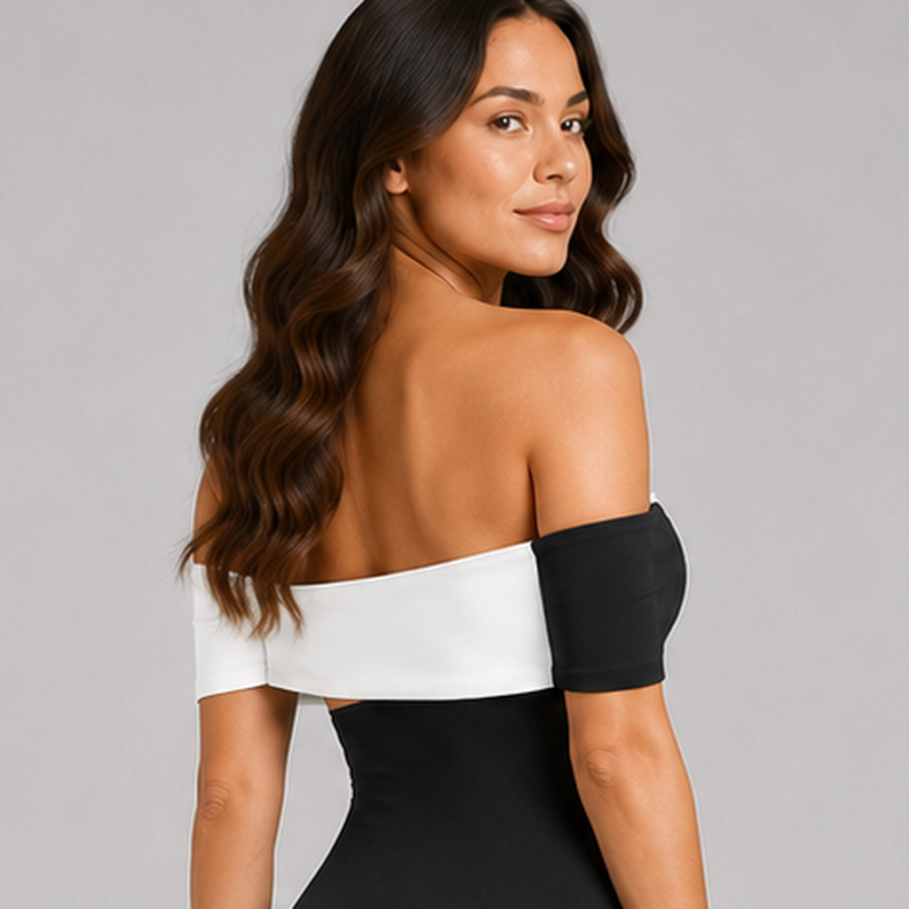 Oliwia | Damski Jednoczęściowy Kostium Kąpielowy – Elegancki Model z Odkrytymi Ramionami